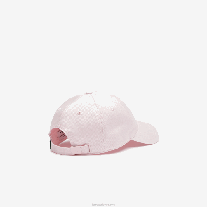 hombres Lacoste 6F242267 rosa claro t03 gorra de sarga de algodón orgánico ajustable