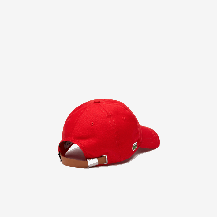 hombres Lacoste 6F242320 rojo 240 gorra con tira en contraste