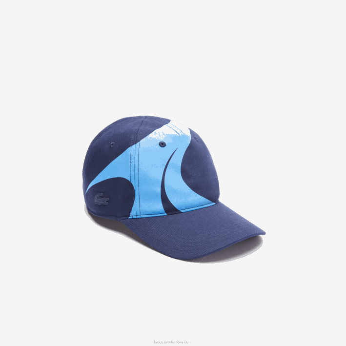 hombres Lacoste 6F242326 azul marino f65 gorra sport x theo curin de algodón orgánico
