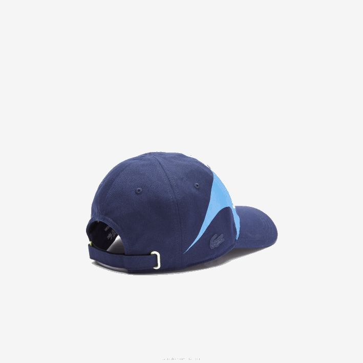 hombres Lacoste 6F242326 azul marino f65 gorra sport x theo curin de algodón orgánico