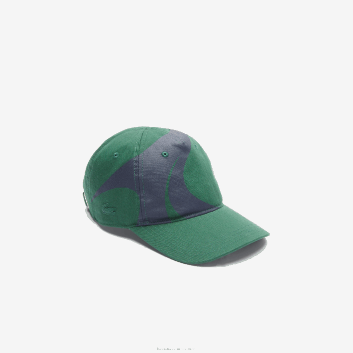 hombres Lacoste 6F242327 verde azul marino 381 gorra sport x theo curin de algodón orgánico