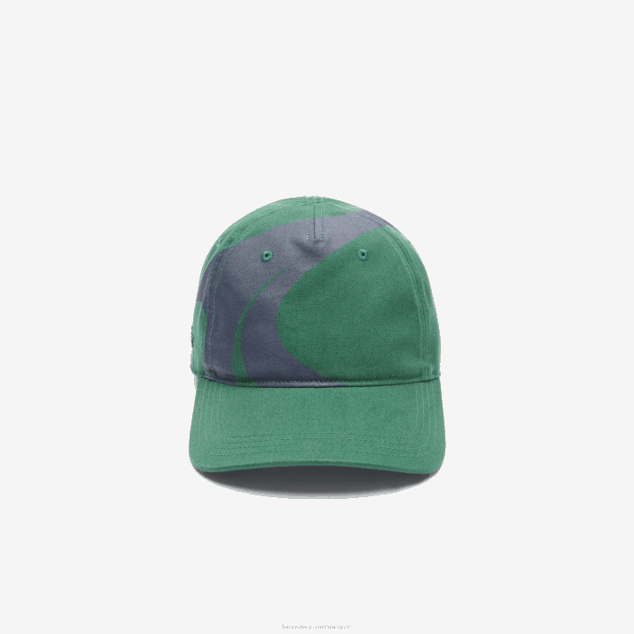 hombres Lacoste 6F242327 verde azul marino 381 gorra sport x theo curin de algodón orgánico
