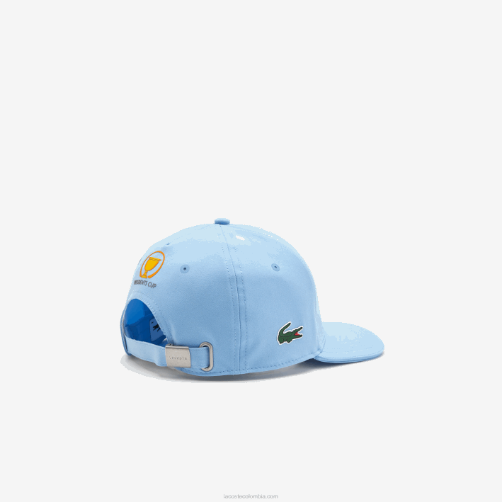 hombres Lacoste 6F242332 azul 5r4 gorra ajustable de la bandera americana del deporte de la copa de los presidentes