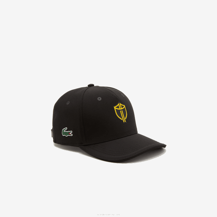 hombres Lacoste 6F242334 negro 031 gorra sport de tafetán stretch presidents cup