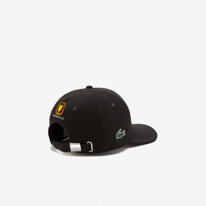 hombres Lacoste 6F242334 negro 031 gorra sport de tafetán stretch presidents cup