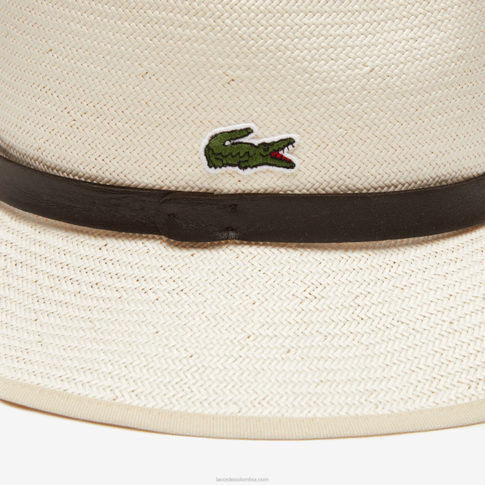 hombres Lacoste 6F242340 beis 8lx gorra sport miami de tejido abierto con cordón