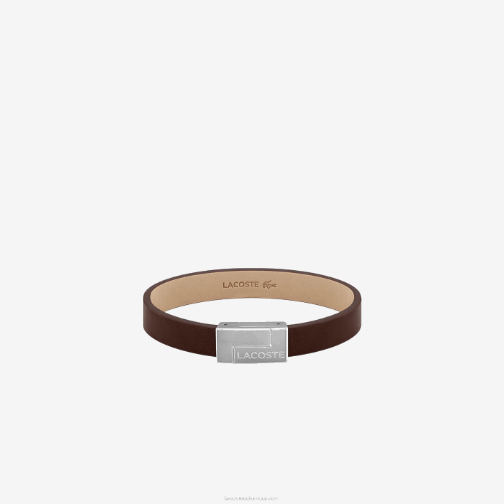 hombres Lacoste 6F242208 marrón 210 pulsera de viajero hombres Lacoste 6F242208 marrón 210 pulsera de viajero