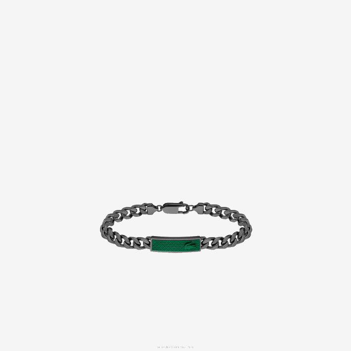 hombres Lacoste 6F242211 acero negro 033 conjunto y pulsera a juego hombres Lacoste 6F242211 acero negro 033 conjunto y pulsera a juego