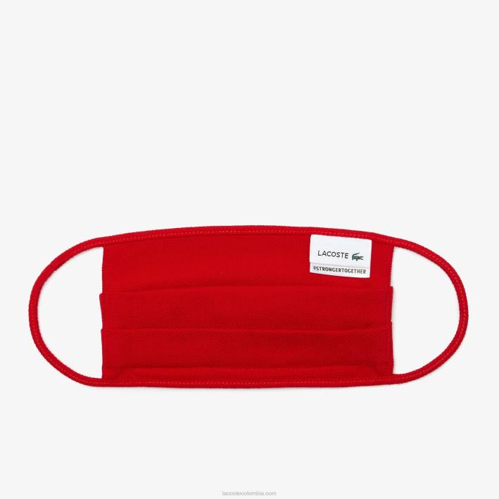 hombres Lacoste 6F242311 rojo 240 l.12.12 máscaras faciales paquete de 3