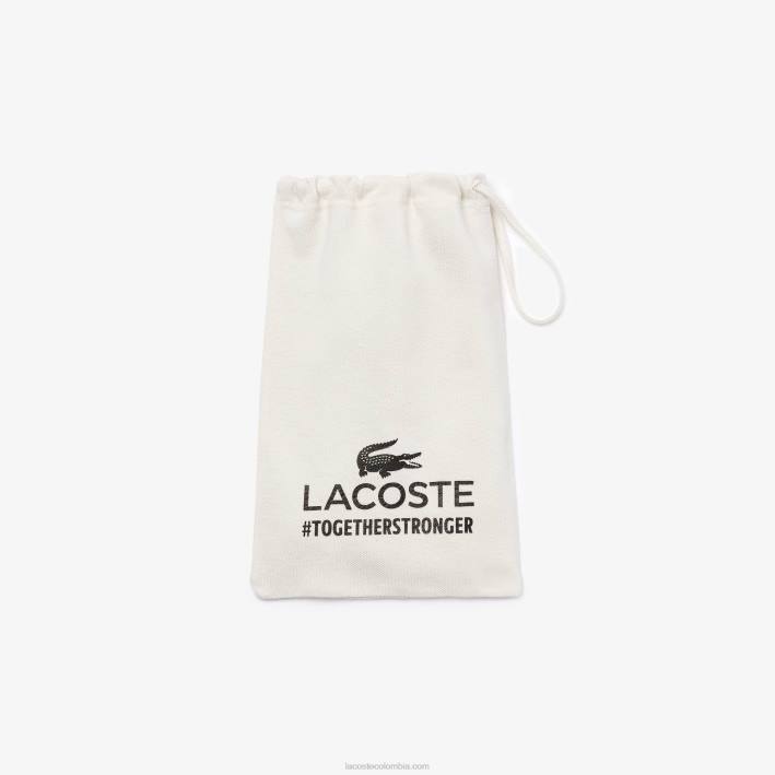 hombres Lacoste 6F242323 azul claro t01 l.12.12 máscara de protección facial de piqué de algodón