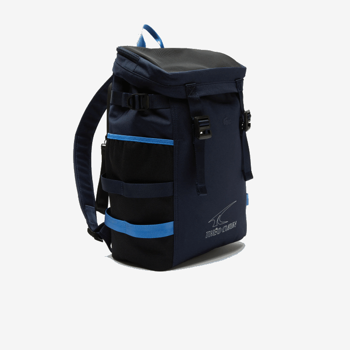 hombres6F242124 21 mochila lacoste x theo curin de lona técnica