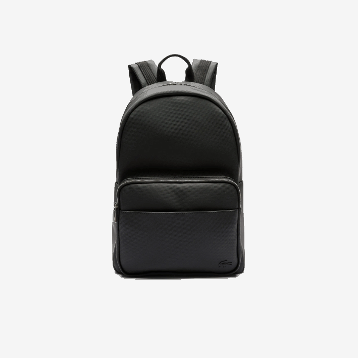 hombres Lacoste 6F242031 negro 000 mochila clásica de petit piqué