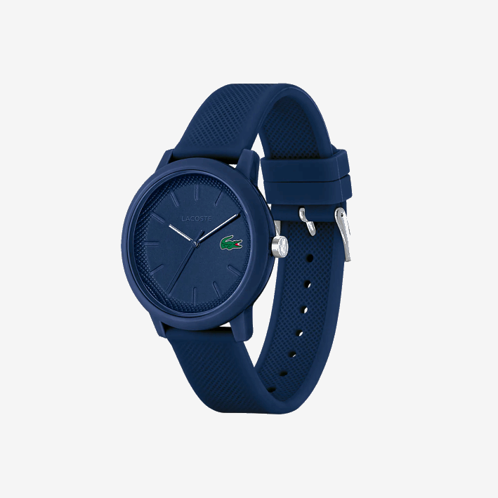 hombres Lacoste 6F242204 azul 000 Reloj 12.12 correa silicona azul