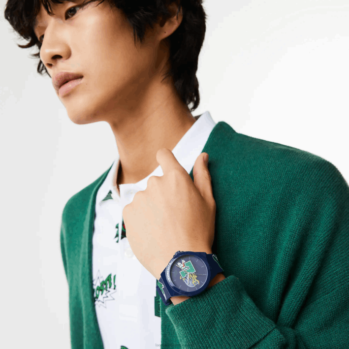 hombres Lacoste 6F242207 azul 000 reloj neocroc correa silicona azul