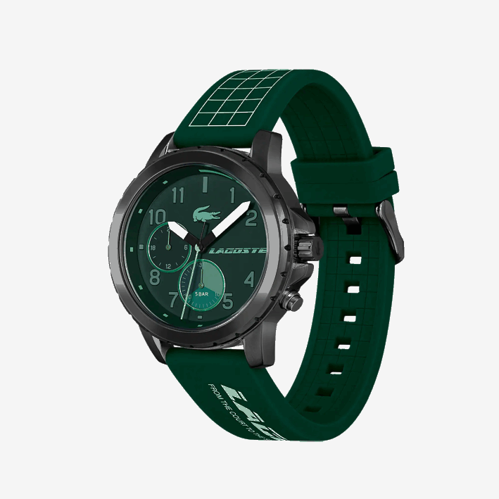hombres Lacoste 6F242210 verde 000 reloj de silicona verde multifuncional de resistencia