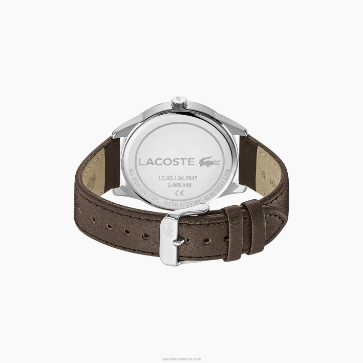 hombres Lacoste 6F242213 marrón 000 reloj viena 3 manecillas
