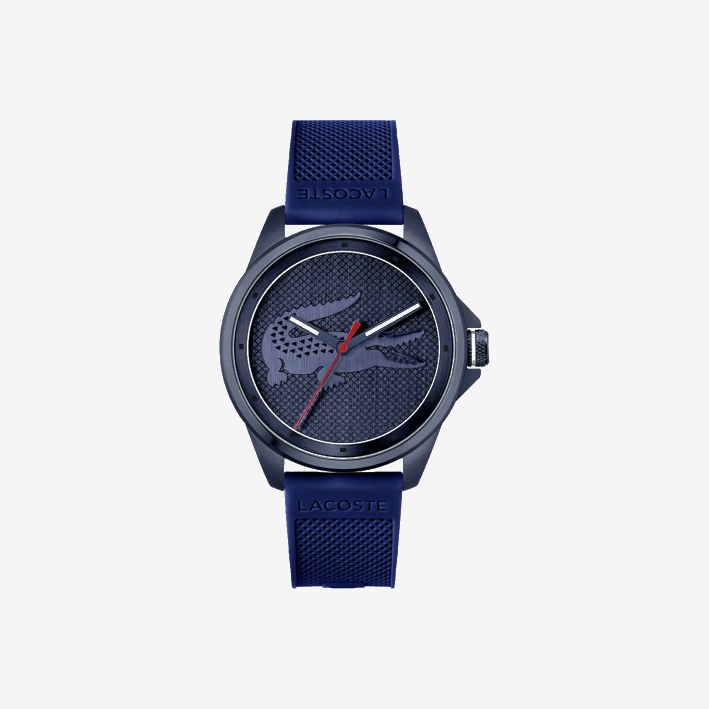 hombres Lacoste 6F242298 azul 000 reloj le croc 3 agujas silicona azul
