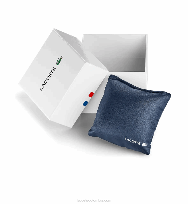 hombres Lacoste 6F242312 negro 000 reloj urbano de caballero con correa de piel negra