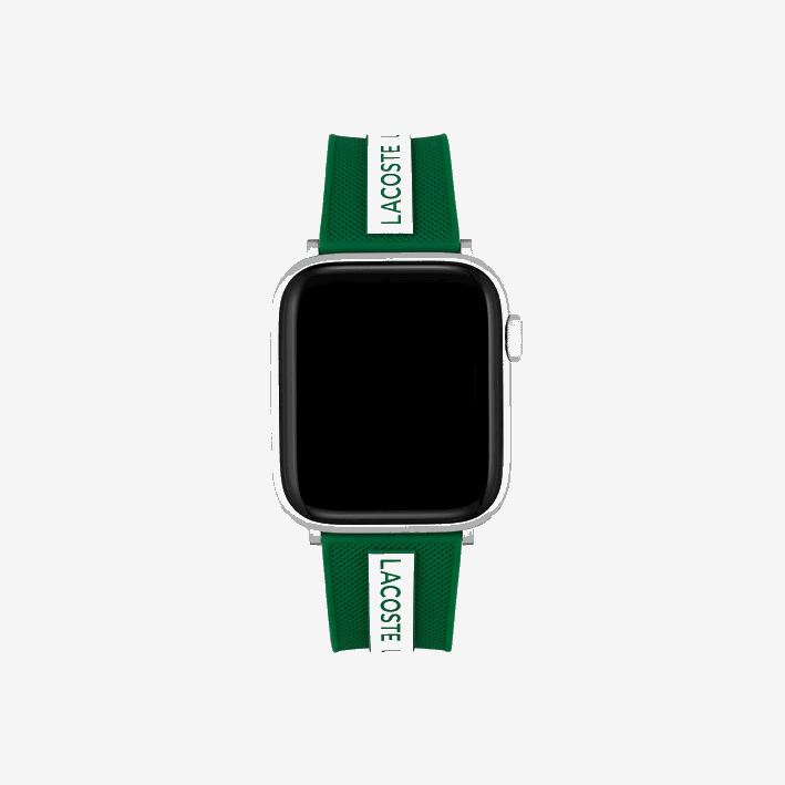 hombres Lacoste 6F242313 negro 000 correa de silicona verde para apple watch