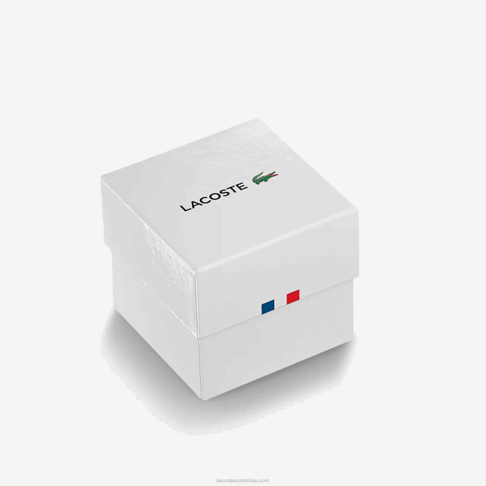 hombres Lacoste 6F242315 negro 000 Reloj 12.12 3 agujas - negro con correa de silicona