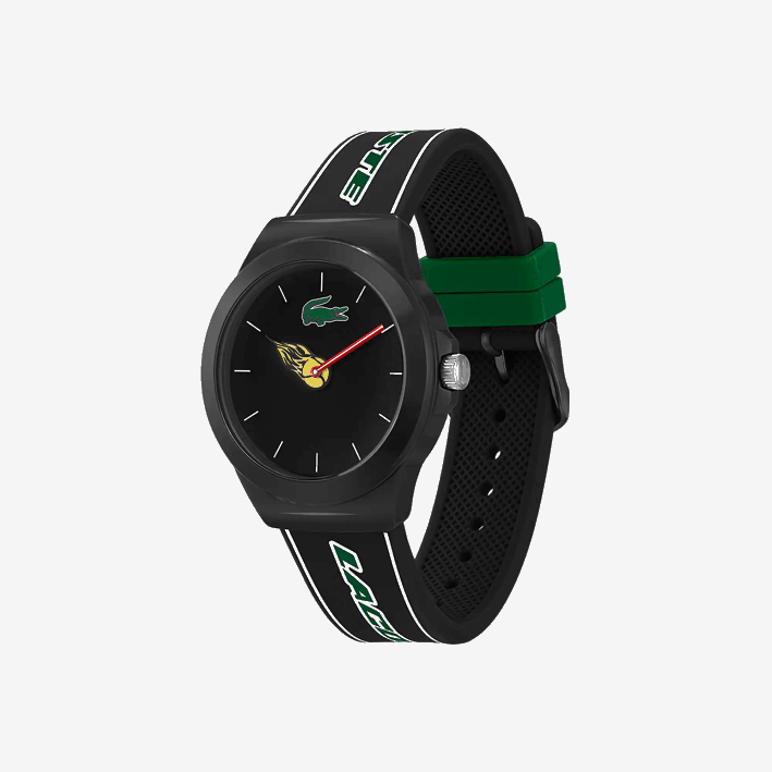 hombres Lacoste 6F242350 negro 000 reloj neocroc correa de silicona negra