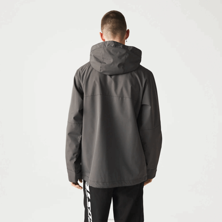 hombres Lacoste 6F241257 negro 031 parka repelente al agua