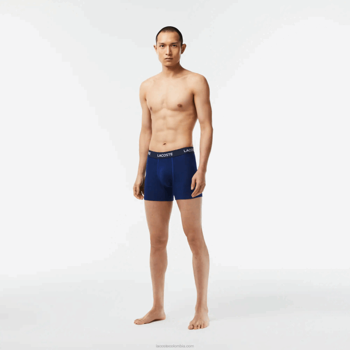 hombres Lacoste 6F241398 azul marino f9f Pack de 5 bóxers con logo en la cintura hombres Lacoste 6F241398 azul marino f9f Pack de 5 bóxers con logo en la cintura