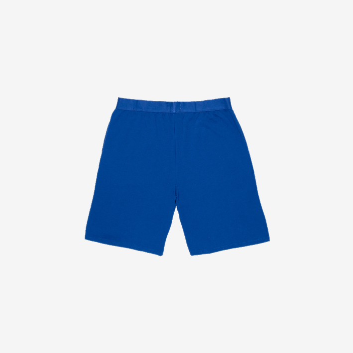 hombres Lacoste 6F241512 azul blanco emj shorts interiores de vellón de algodón con logo