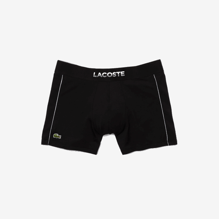 hombres Lacoste 6F241557 blanco negro 258 baúl de malla técnica transpirable