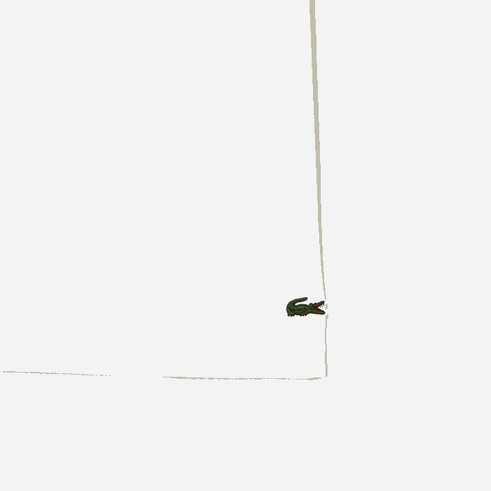 hombres Lacoste 6F24101 blanco 001 polo de minipiqué de algodón