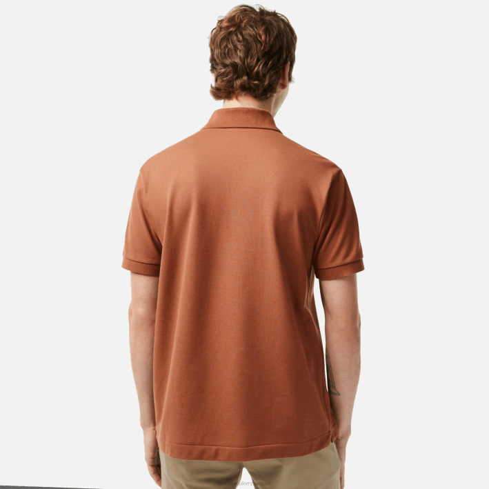 hombres Lacoste 6F24104 lfa marrón claro polo original l.12.12