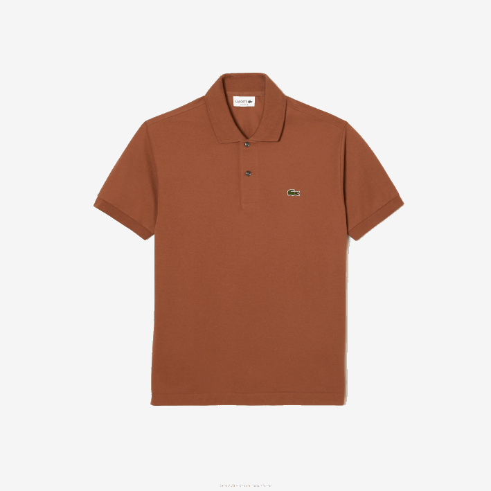 hombres Lacoste 6F24104 lfa marrón claro polo original l.12.12