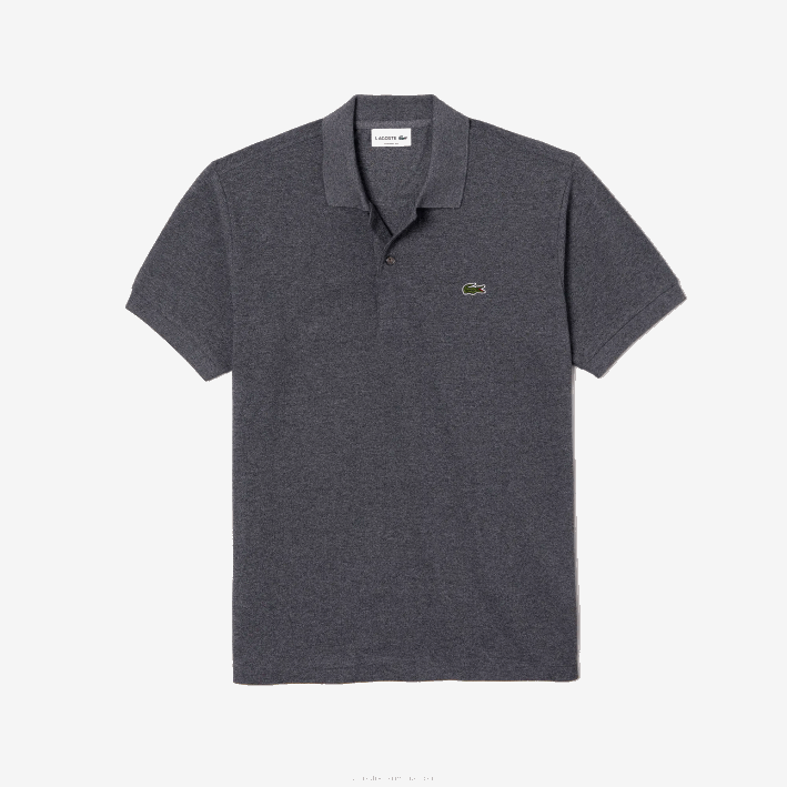 hombres Lacoste 6F24126 lomo gris e8g polo jaspeado original l.12.12