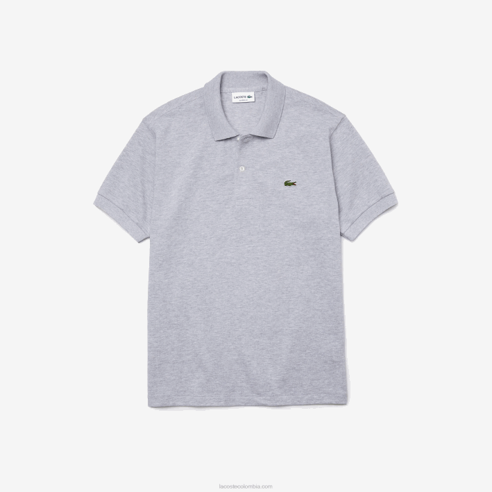 hombres Lacoste 6F24127 lomo gris cca polo jaspeado original l.12.12