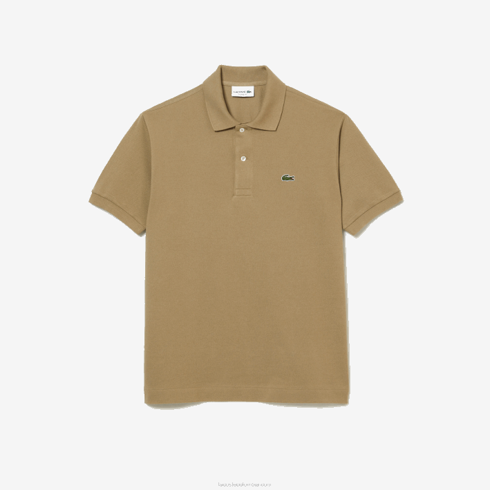 hombres Lacoste 6F24150 beige cb8 polo original l.12.12