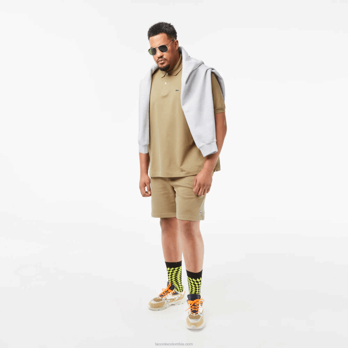 hombres Lacoste 6F24150 beige cb8 polo original l.12.12