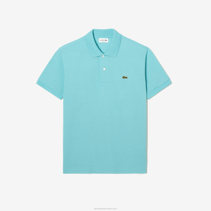 hombres Lacoste 6F24155 turquesa bvg polo original l.12.12