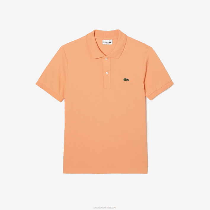 hombres Lacoste 6F24157 naranja claro heb polo original l.12.12 slim fit