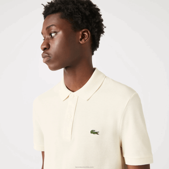 hombres Lacoste 6F24159 xfj blanco polo original l.12.12 slim fit