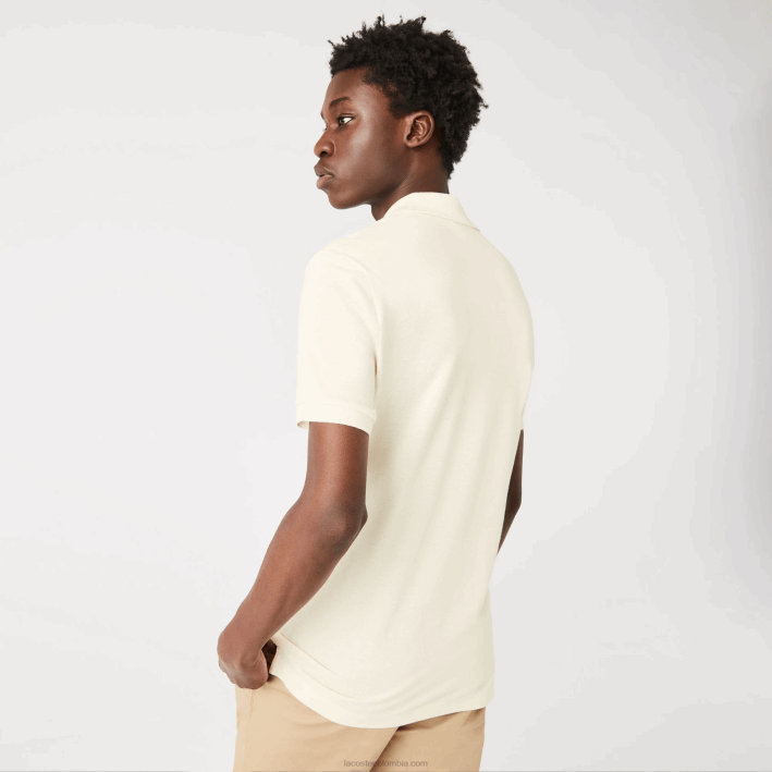 hombres Lacoste 6F24159 xfj blanco polo original l.12.12 slim fit