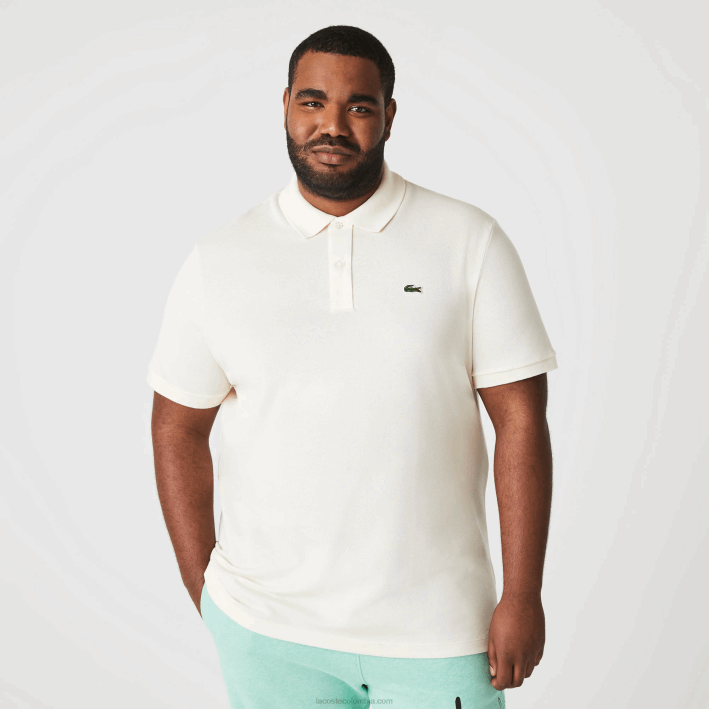 hombres Lacoste 6F24159 xfj blanco polo original l.12.12 slim fit