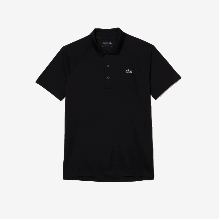 hombres Lacoste 6F24165 negro 031 polo deportivo transpirable resistente a la abrasión interlock