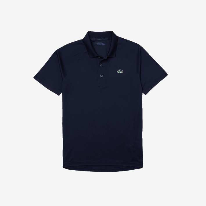 hombres Lacoste 6F24166 azul marino 166 polo deportivo transpirable resistente a la abrasión interlock