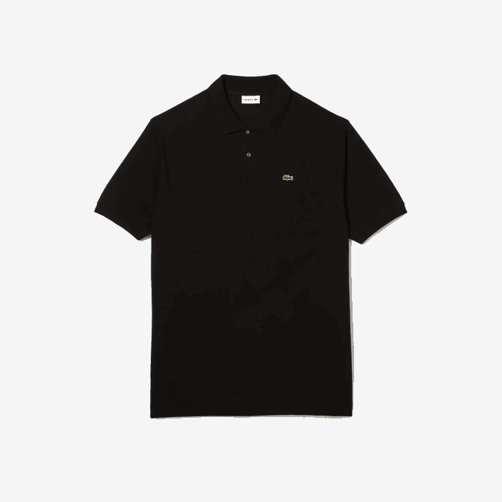 hombres Lacoste 6F24188 negro 031 polo de algodón petit piqué - tallas grandes - alto