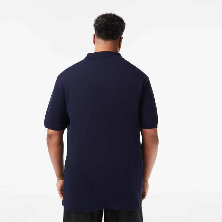 hombres Lacoste 6F24189 azul marino 166 polo de algodón petit piqué - tallas grandes - alto
