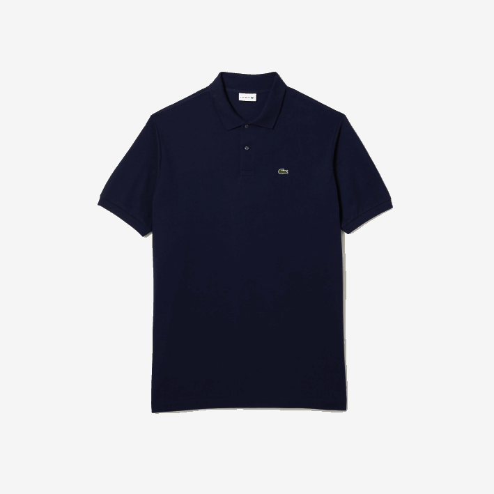 hombres Lacoste 6F24189 azul marino 166 polo de algodón petit piqué - tallas grandes - alto