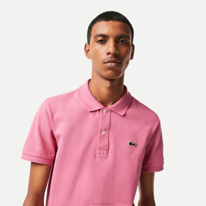 hombres Lacoste 6F24190 rosa 2r3 polo original l.12.12 slim fit