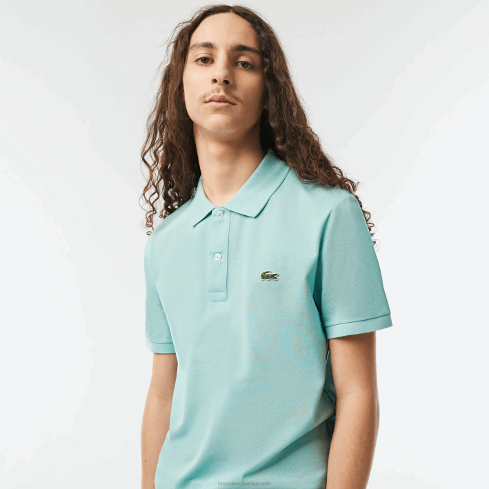 hombres Lacoste 6F24192 menta lgf polo original l.12.12 slim fit