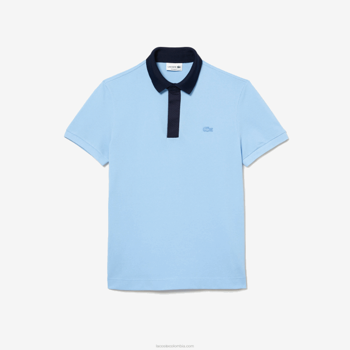 hombres Lacoste 6F24193 azul marino cm9 polo de piqué de algodón orgánico smart paris