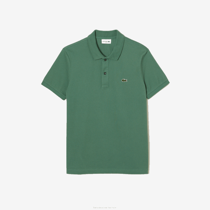 hombres Lacoste 6F24202 verde caqui kx5 polo original l.12.12 slim fit